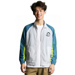 【Custom Color-Block Stand-Collar Sport Jacket】|Tsang's Charitable Foundation|Non-Profit Organization|Stand collar design|Long-sleeve style|Blue contrast sleeves with fluorescent yellow stripes|Jacket Specialty Store J1190 【Custom Color-Block Stand-Collar Sport Jacket】|Tsang's Charitable Foundation|Non-Profit Organization|Stand collar design|Long-sleeve style|Blue contrast sleeves with fluorescent yellow stripes|Jacket Specialty Store J1190